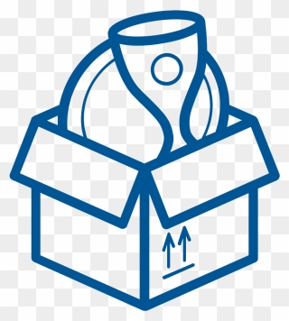 Excel Moving Outline Expenses - Cardboard Box Icon Clipart