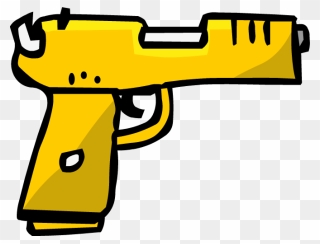 Transparent Gold Ak47 Png - Club Penguin Gun Clipart