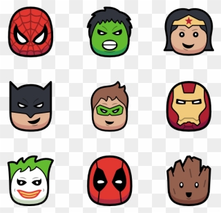 998 Free Vector Icons - Super Heroes Png Clipart