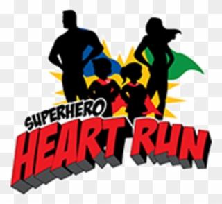 Houston Superhero Heart Run - Superhero Heart Run Clipart