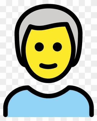 White Hair Emoji Clipart - Emoji - Png Download