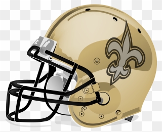 New Orleans Saints Nfl Football Helmet American Football - Orleans Saints Vector Logo Clipart