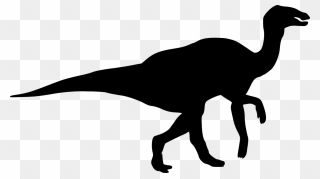 Silhuet Dinosaur Clipart