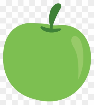 Granny Smith Apple Tree Clipart Clip Art Black And - Manzana Verde Icono Png Transparent Png