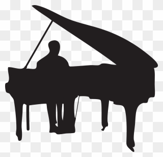Grand Piano Player Piano Jazz Piano - Piano Player Silhouette Clipart