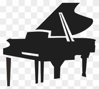 Piano Musical Instrument - Piano Silhouette Png Clipart