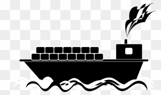 Transparent Trading Black And White Clipart - Black And White Ship Clipart - Png Download
