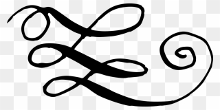 Calligraphic Swirls Flourishes 8 Clipart
