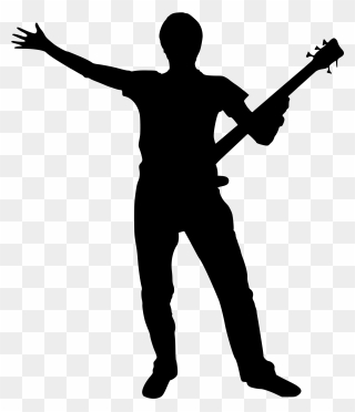 Band Silhouette Png- - Musician Silhouette Clipart