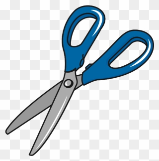 Scissors With Blue Handles-1574177096 - はさみ の イラスト Clipart