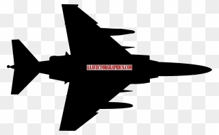 Jet Drawing - F 4 Phantom Silhouette Clipart