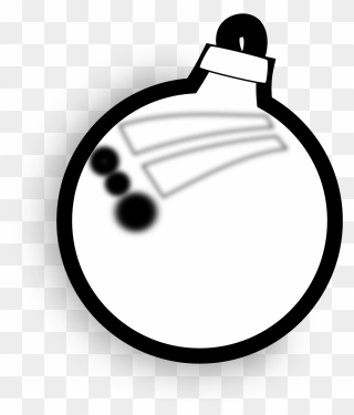 Christmas Ornament Black And White Clipart - Christmas Day - Png Download