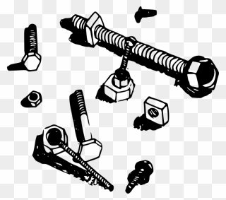 Vector Screw Baut - Clipart Nuts And Bolts - Png Download
