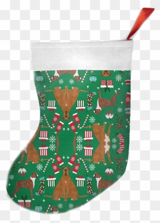 Green Christmas Stockings Png Clipart - Christmas Stocking Transparent Png
