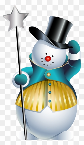Transparent Cute Snowman Clipart - Png Download
