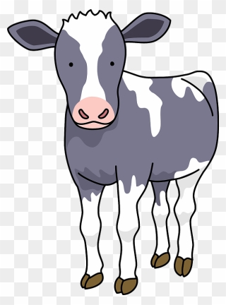 Calf Cow Animal Clipart - 子 牛 イラスト 無料 - Png Download