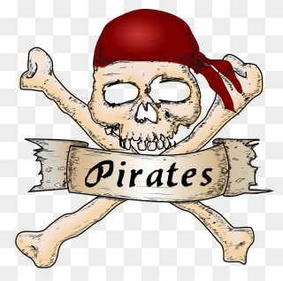 Pirates Bones Crossbones Png - Free Clip Art Pirates Transparent Png