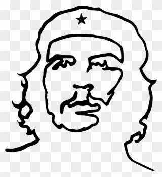 Che Guevara Line Art - Che Guevara Drawing Easy Clipart