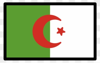 Algeria Flag Emoji Clipart - Circle - Png Download
