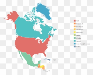 North America Map - High Resolution North America Map Clipart