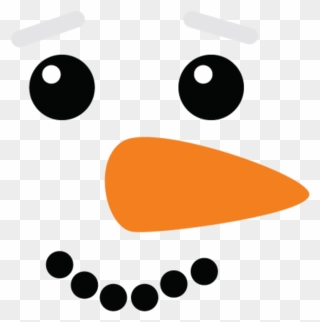 #snowman-face - Carrot Snowman Nose Clipart - Png Download