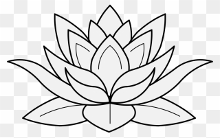 Drawing Details Lotus Flower - Lotus Heraldry Clipart