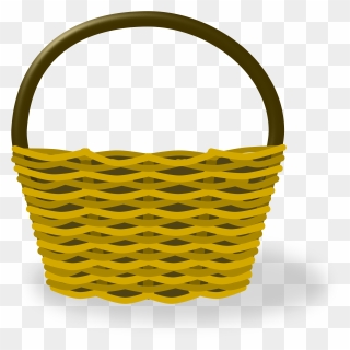 Empty Bushel Basket Clipart - Clip Art Hot Air Balloon Basket - Png Download