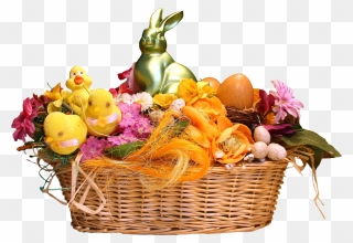 Transparent Religious Easter Clipart - Easter Basket Png