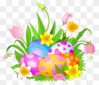 Download Easter Flower - Free Easter Clip Art - Png Download