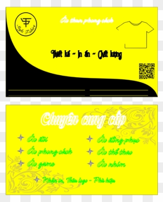 Business Card Yellow Color - Poster Clipart