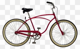 Bicycle Red Vintage Clip Arts - Red Bicycle Png Transparent Png