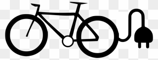 Line Art,style,cycling - Transparent Png Clipart Transparent Ebike Png
