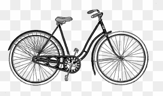 Download Vintage Bicycle Cliparts - Bicycle Black And White - Png Download