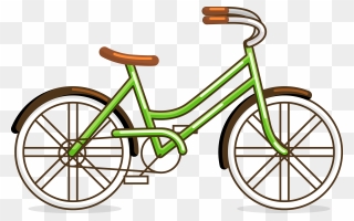 Bicycle Cycling - Wheel Drawing Png Clipart