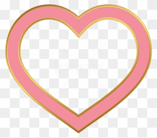 Free Png Heart Border Pink Png Images Transparent - Heart With Border Clipart