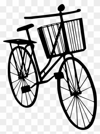 Silhouette Bicycle Bike - Bicycle Clipart