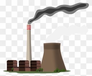 Coal Power Plant Cartoon Clipart