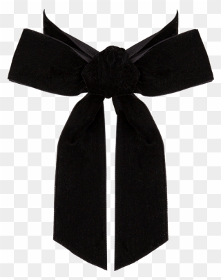 Transparent Black Ribbon Bow Png Clipart