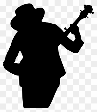 Person Playing A Banjo Clipart