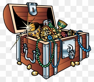 Treasure Chest Png - Treasure Box Animated With Transparent Background Clipart