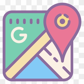 Transparent Google Maps Clipart - Cute Google Maps Icon - Png Download