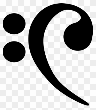Bass Clef Staff Clipart - Circle - Png Download