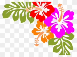 Tropical Hawaiian Flowers Clip Art - Png Download