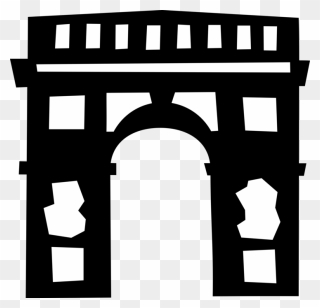 Arc De Triomphe Paris France Image Illustration - Arc De Triomphe Vector Png Clipart