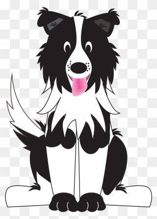 Black And White Dog Clipart Png Transparent Png
