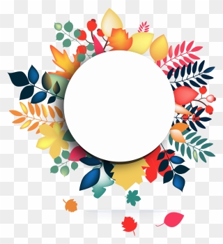 Watercolor Frame Png - Vector Flower Frame Png Clipart