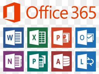 Microsoft Office 365 Apps - Office 365 Icons Vector Clipart