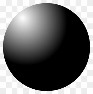 Esfera - Black Ball Clip Art - Png Download
