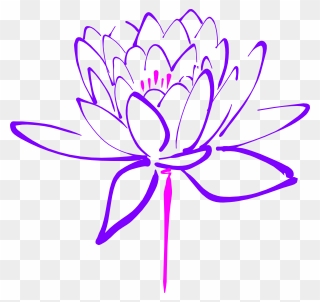 Lotus Flower Clipart Green - Png Download