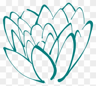 Transparent Lotus Clipart - Lotus Flower Pen Drawing - Png Download